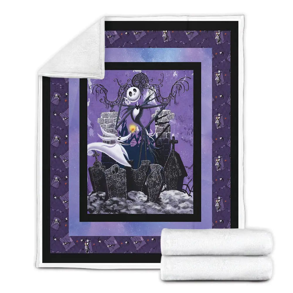 Jack Skellington Magical Fleece Blanket Gift For Besties