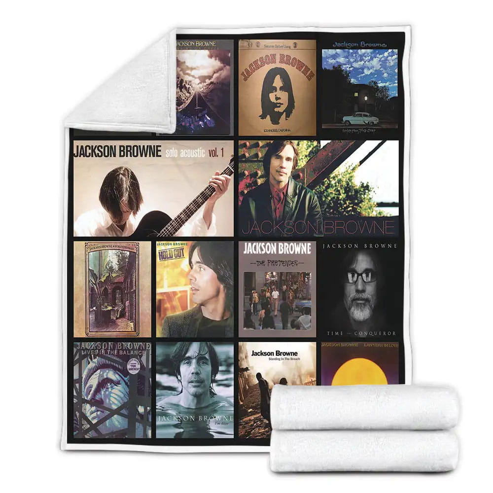 Jackson Browne Best Album Fleece Blanket 