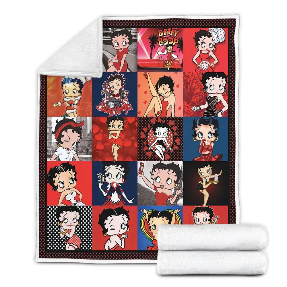 Betty Boop Fleece Blanket Gift For Besties