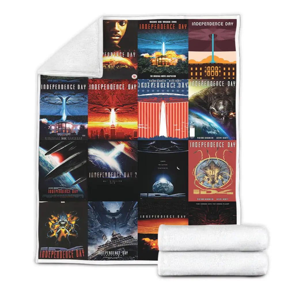 Independence Day Fleece Blanket Gift For Birthday Halloween Christmas