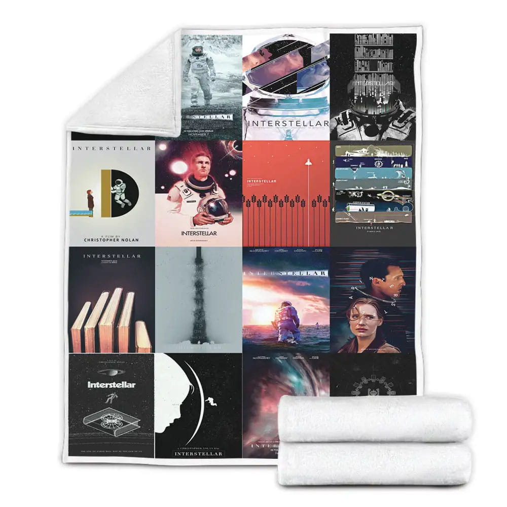 Interstellar Fleece Blanket Gift For Birthday Halloween Christmas
