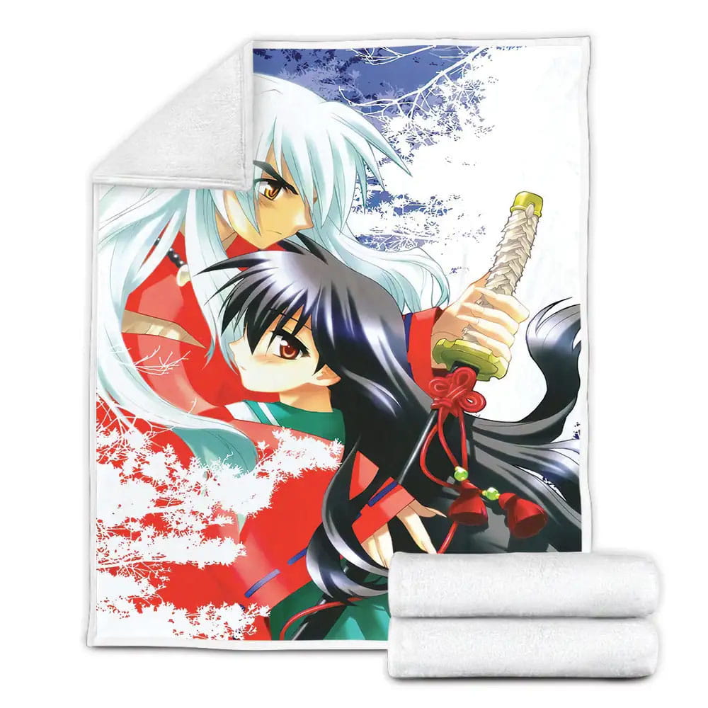 Inuyasha Fleece Blanket Gift For Wife Husband