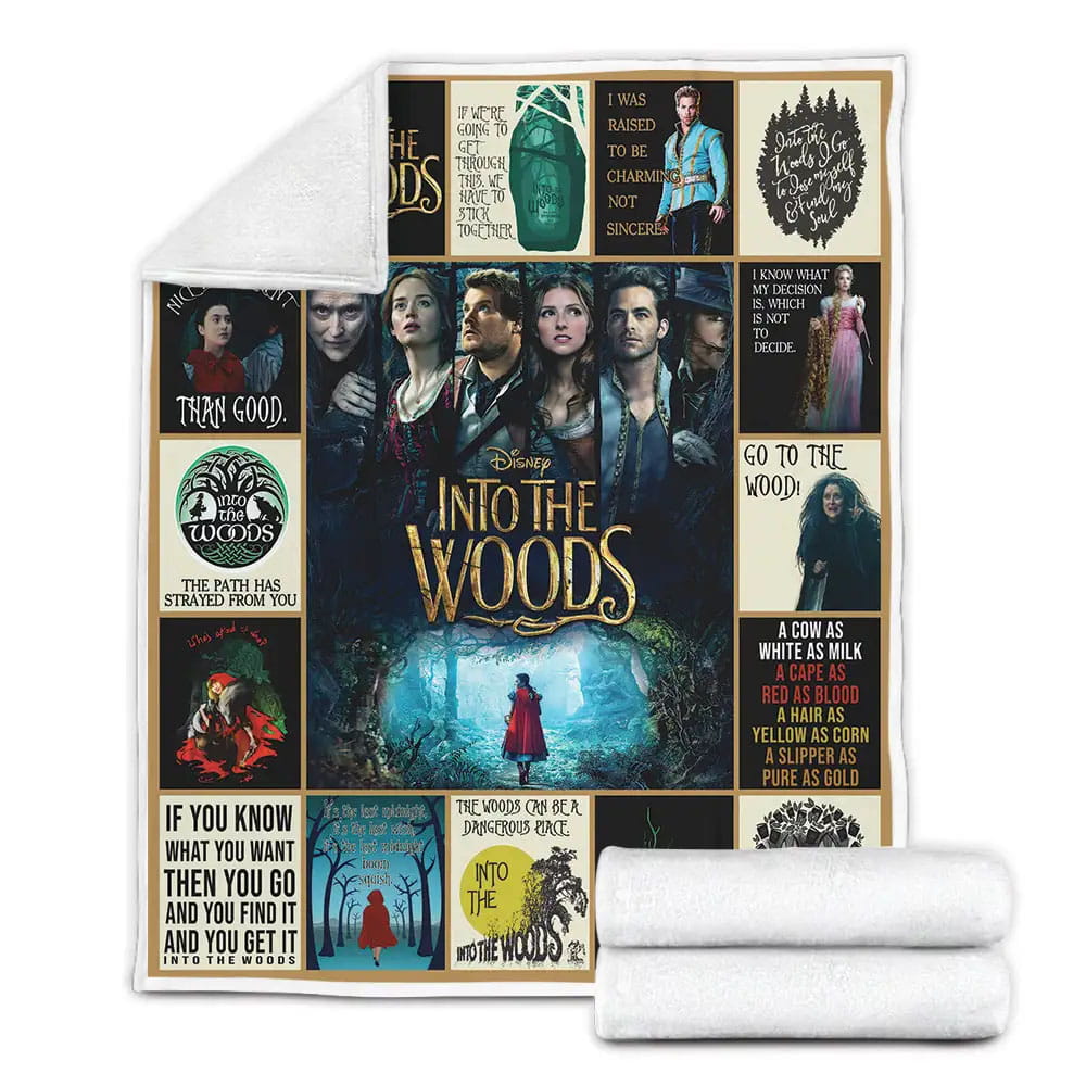 Into The Woods Fleece Blanket Gift For Besties