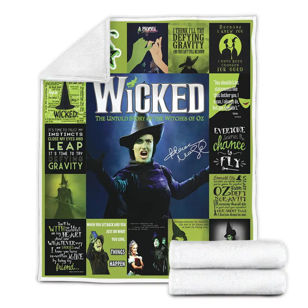 Idina Menzel  Wicked The Musical Fleece Blanket 
