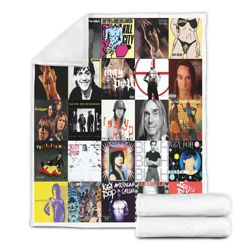 Iggy Pop Fleece Blanket Gift For Besties