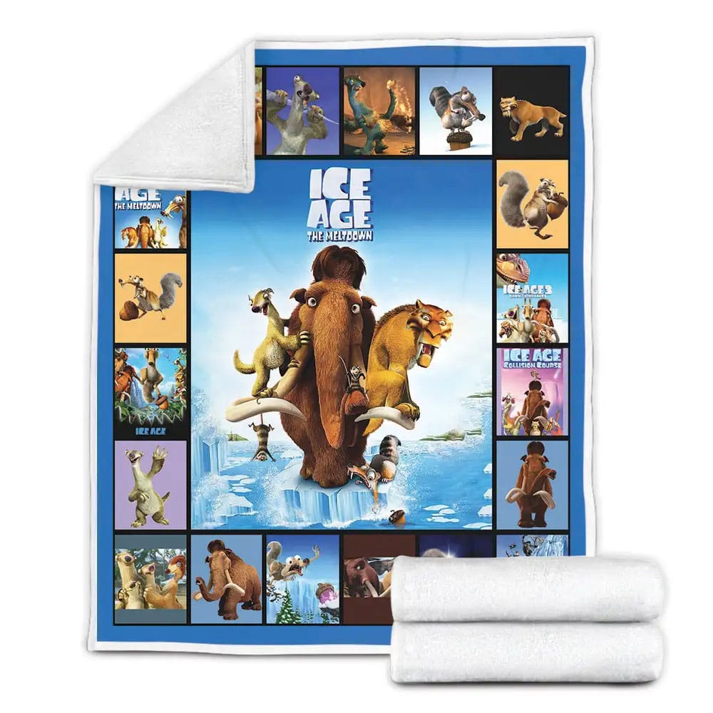 Ice Age Fleece Blanket Gift For Besties
