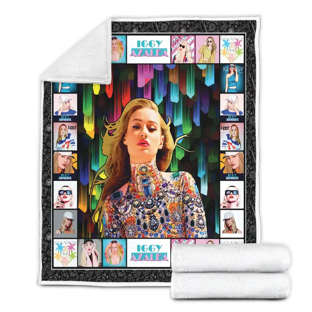 Iggy Azalea Fleece Blanket Gift For Birthday Halloween Christmas