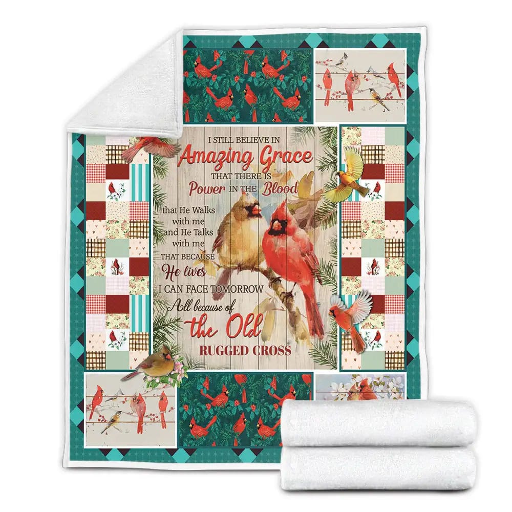 I Still Believe In Amazing Grace That There Is Power Fleece Blanket Gift For Besties