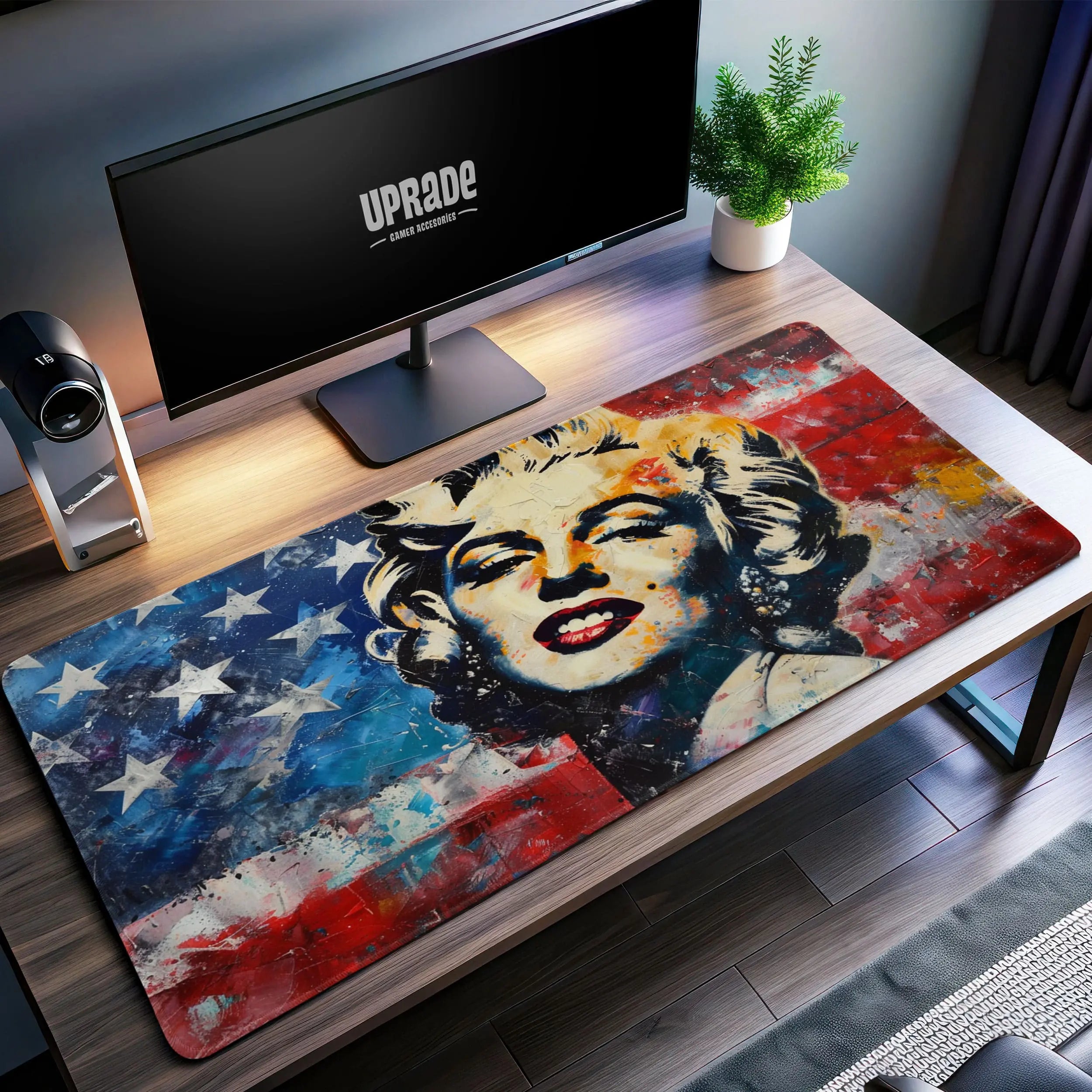 Allleftout Marilyn Monroe Desk Mat, American Pop Art Mouse Pad