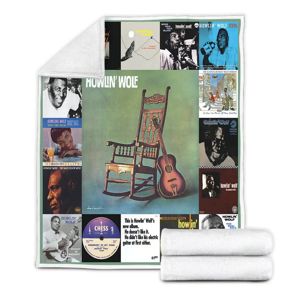 Howlin Wolf Albums Fleece Blanket Gift For Besties