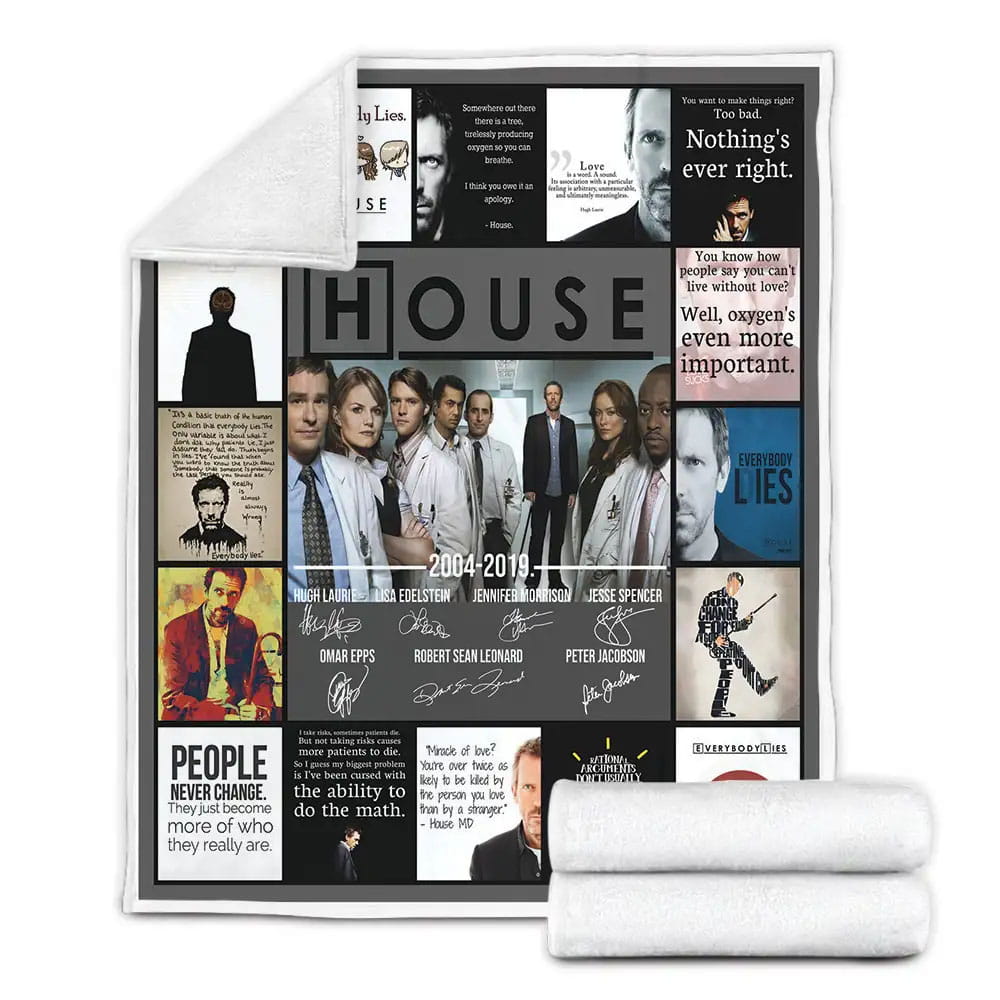 House Tv Show Fleece Blanket Gift For Wife Husband