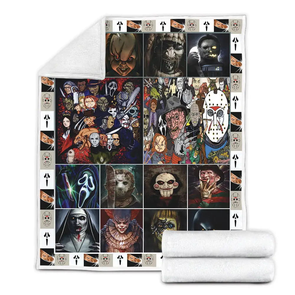 Horror Squad Fleece Blanket Gift For Besties