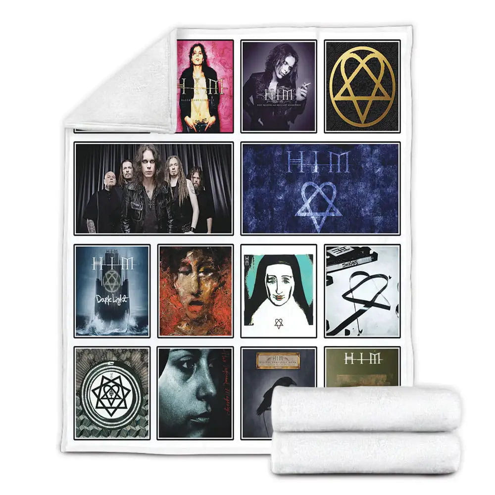 Him Album Covers Fleece Blanket Gift For Wife Husband