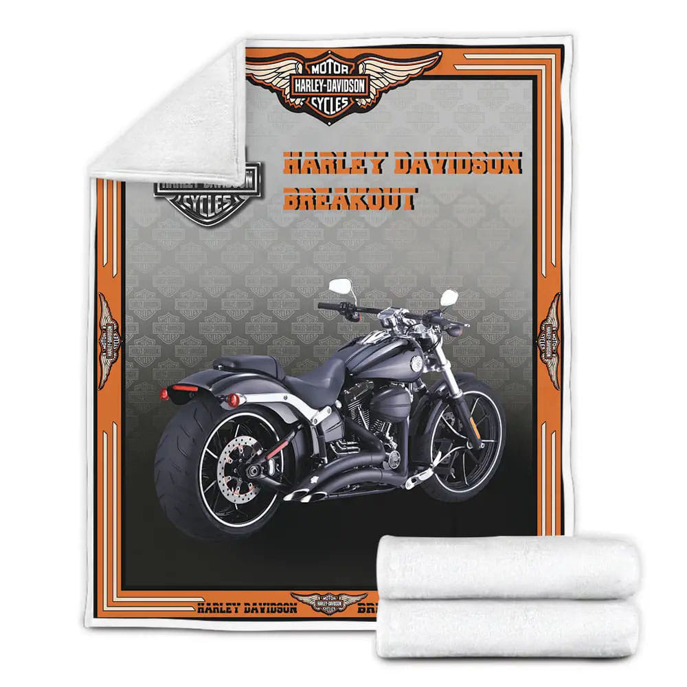 Hog  Harley Davidson Fleece Blanket Gift For Besties