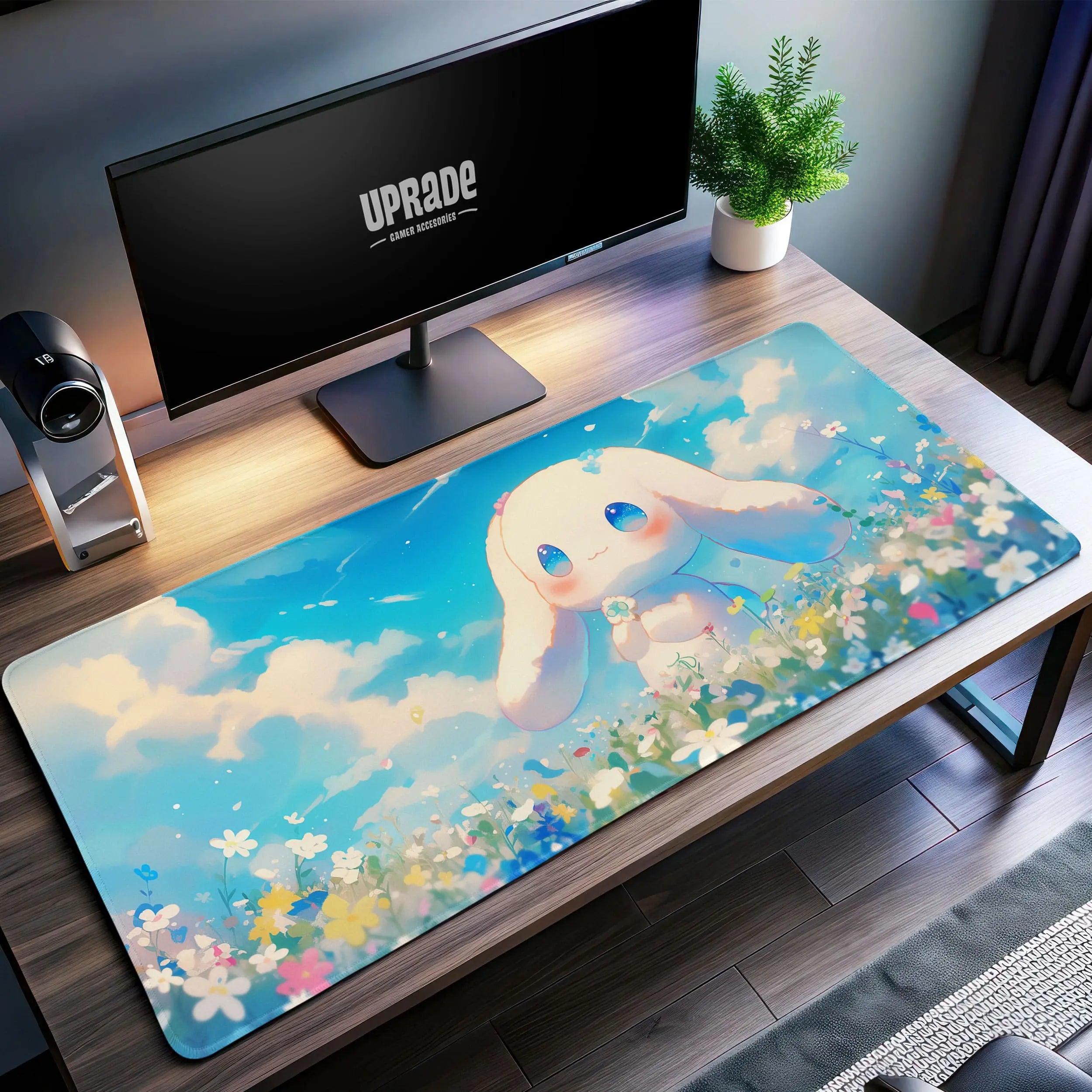 Allleftout Cinnamoroll Kawaii Desk Mat, Cute Pastel Mouse Pad