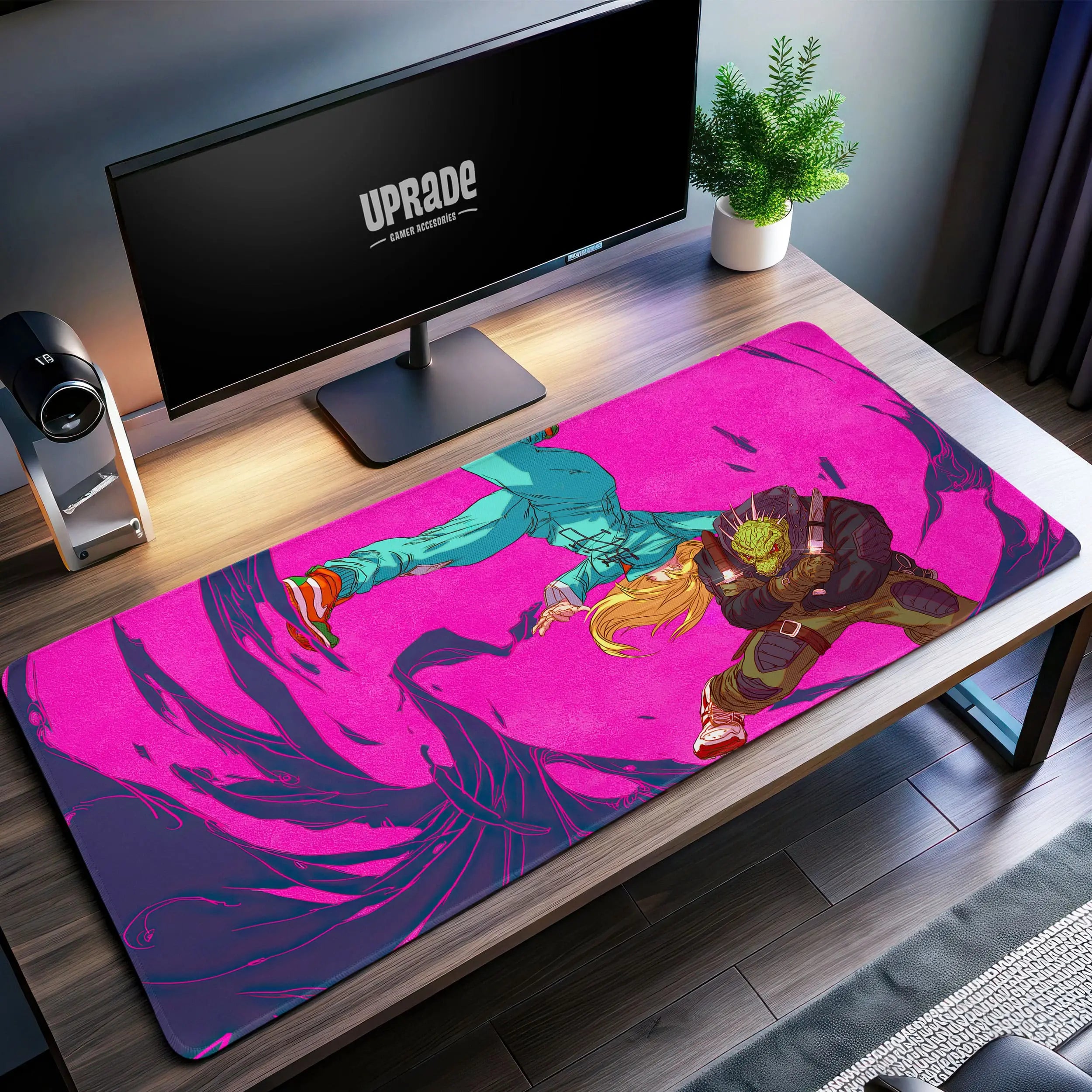 Allleftout Dorohedoro Kaiman And Nikaido Desk Mat, Anime Mouse Pad