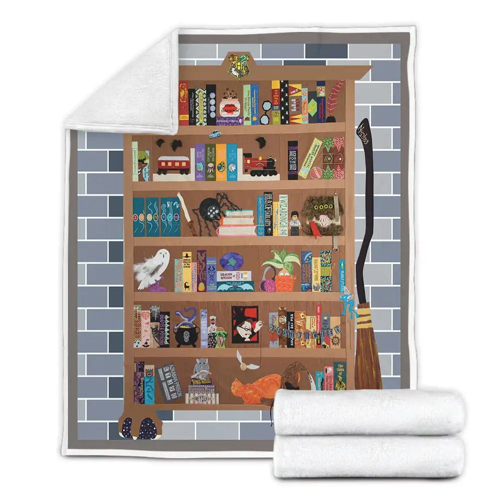 Harry Potter Books Fleece Blanket Gift For Besties