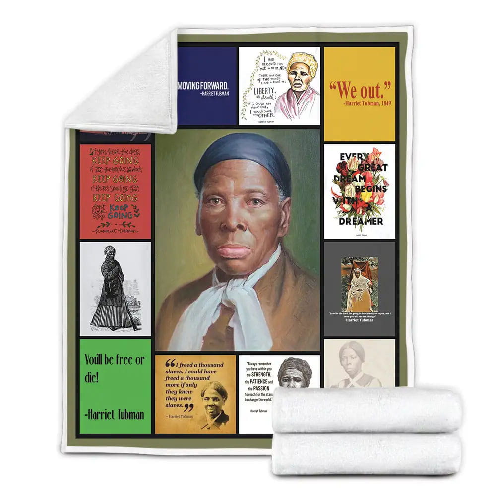 Harriet Tubman Fleece Blanket Gift For Besties