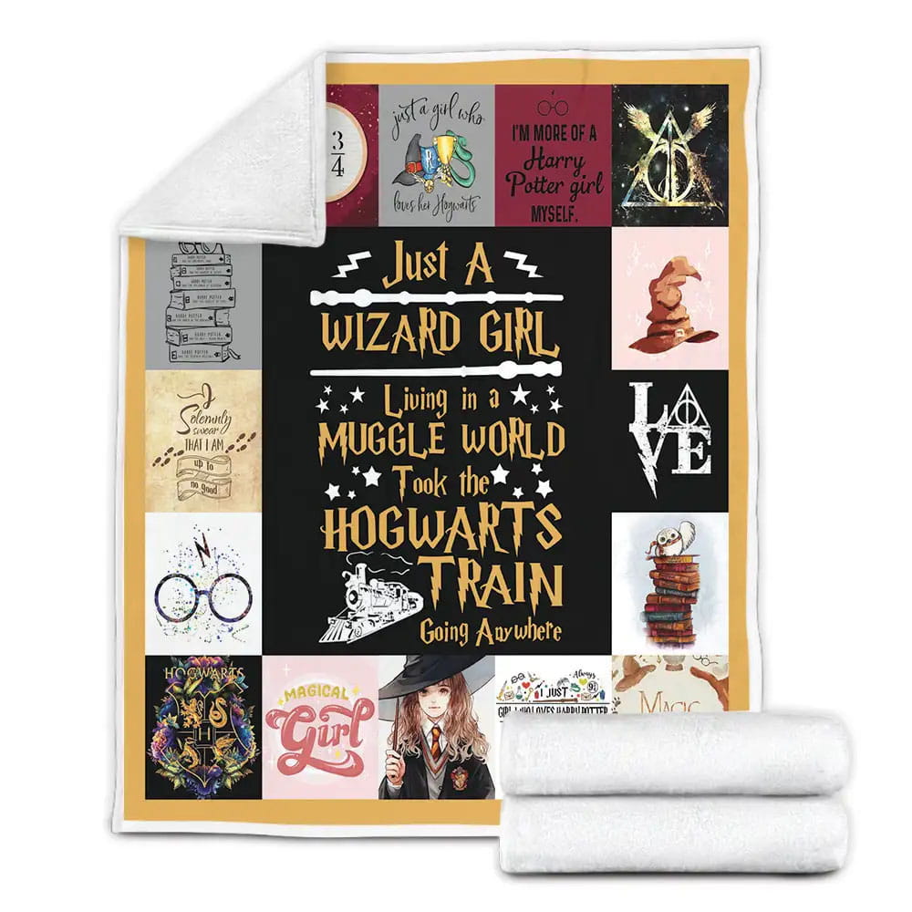 Harry Potter Girl Fleece Blanket Gift For Wife Husband