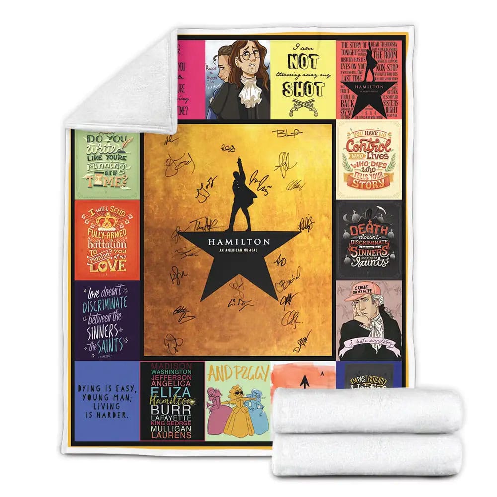 Hamilton Fleece Blanket Gift For Mothers Day Fathers Day