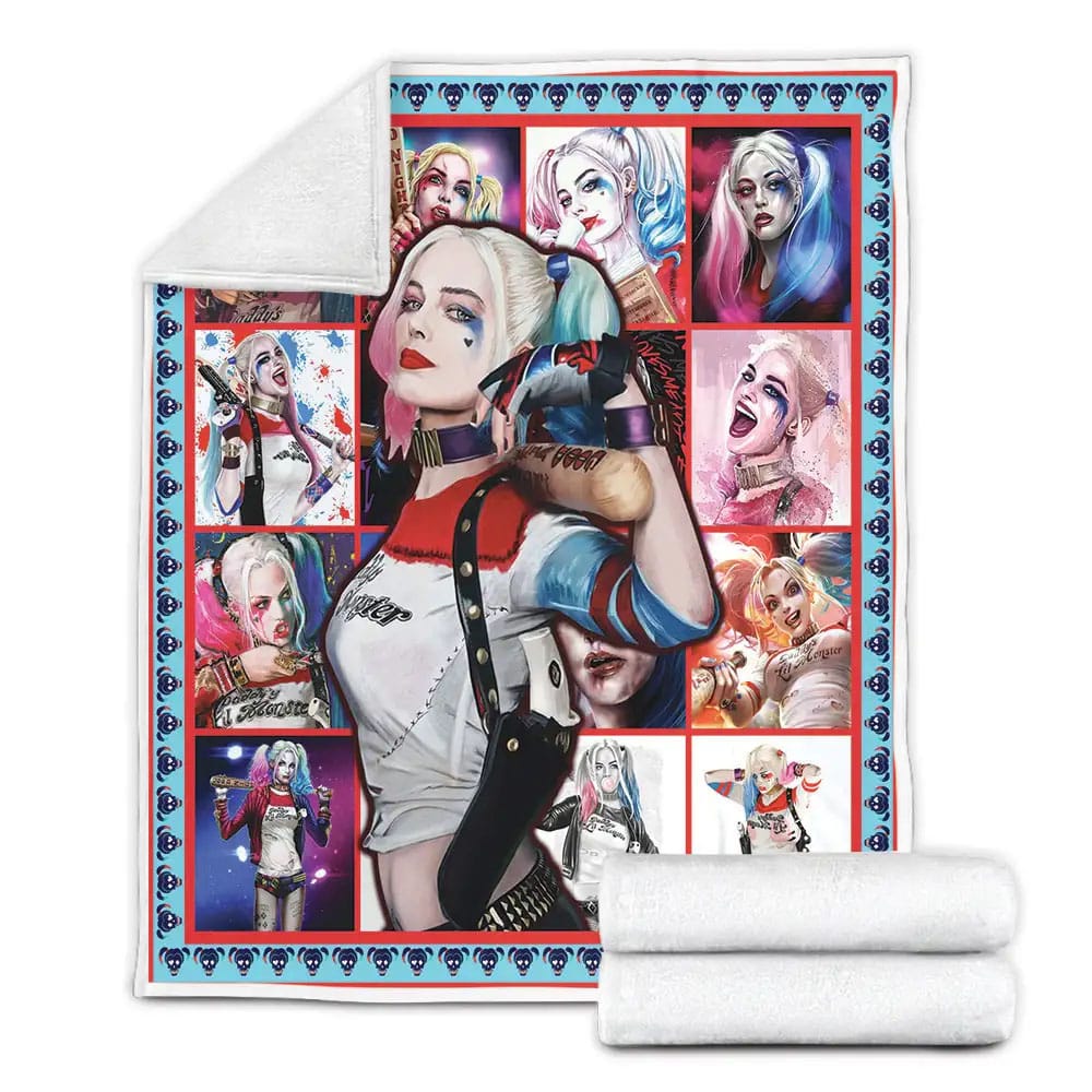 Harley Quinn Fleece Blanket 