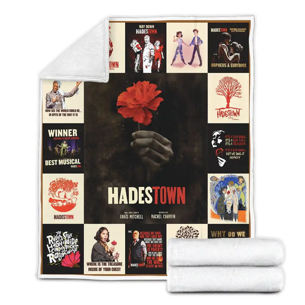 Hadestown Musical Fleece Blanket Gift For Wife Husband