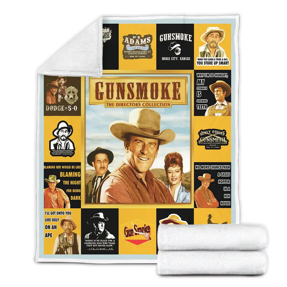 Gunsmoke Fleece Blanket 