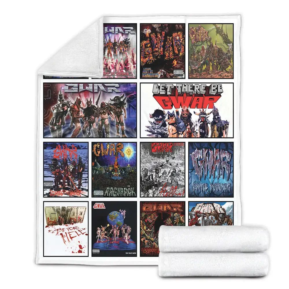 Gwar Albums Fleece Blanket Gift For Birthday Halloween Christmas