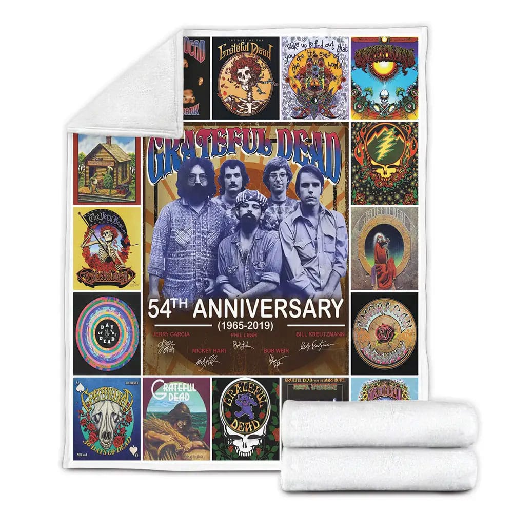 Greatful Dead Fleece Blanket Gift For Besties
