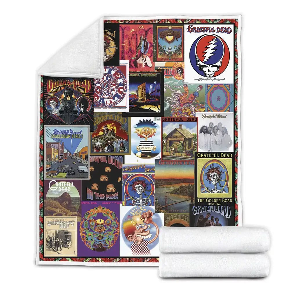 Grateful Dead Albums Cover Poster Fleece Blanket 