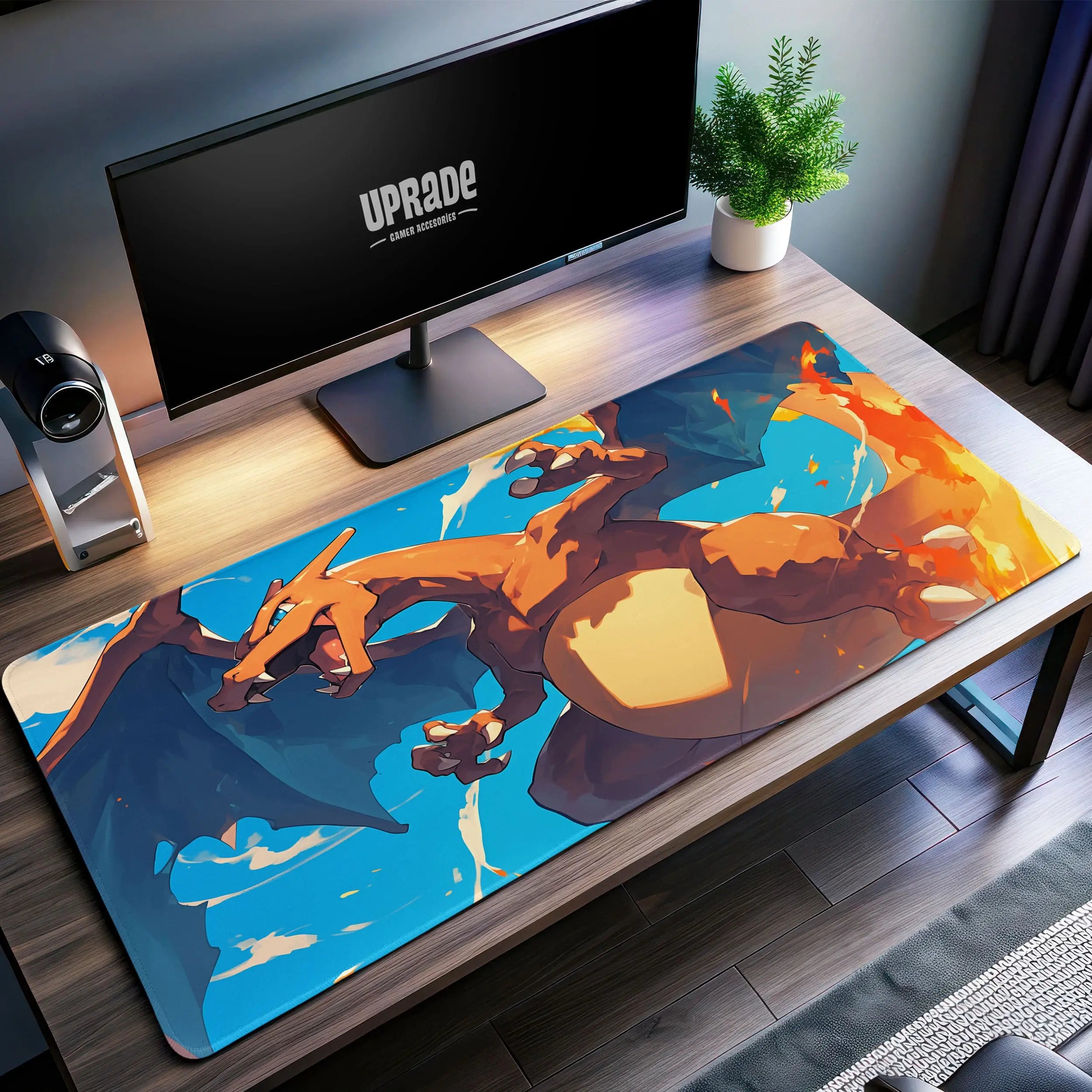 Allleftout Charizard Flame Flight Desk Mat, PokMon Mouse Pad
