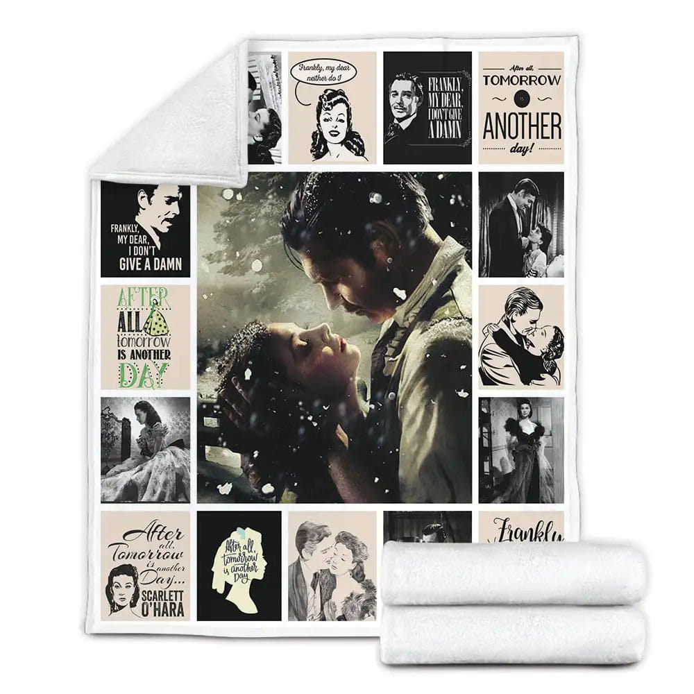 Gone With The Wind Fleece Blanket Gift For Besties
