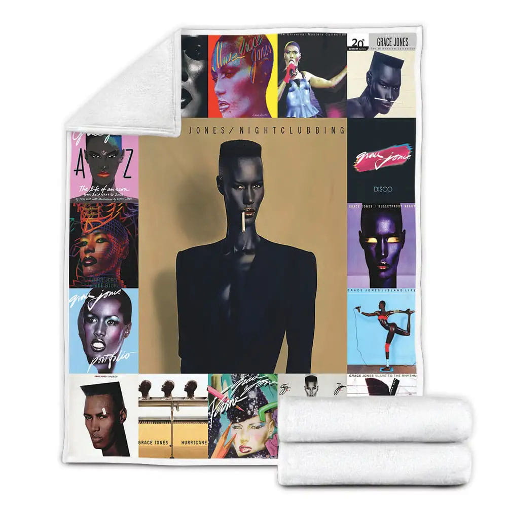 Grace Jones Albums Fleece Blanket Gift For Besties