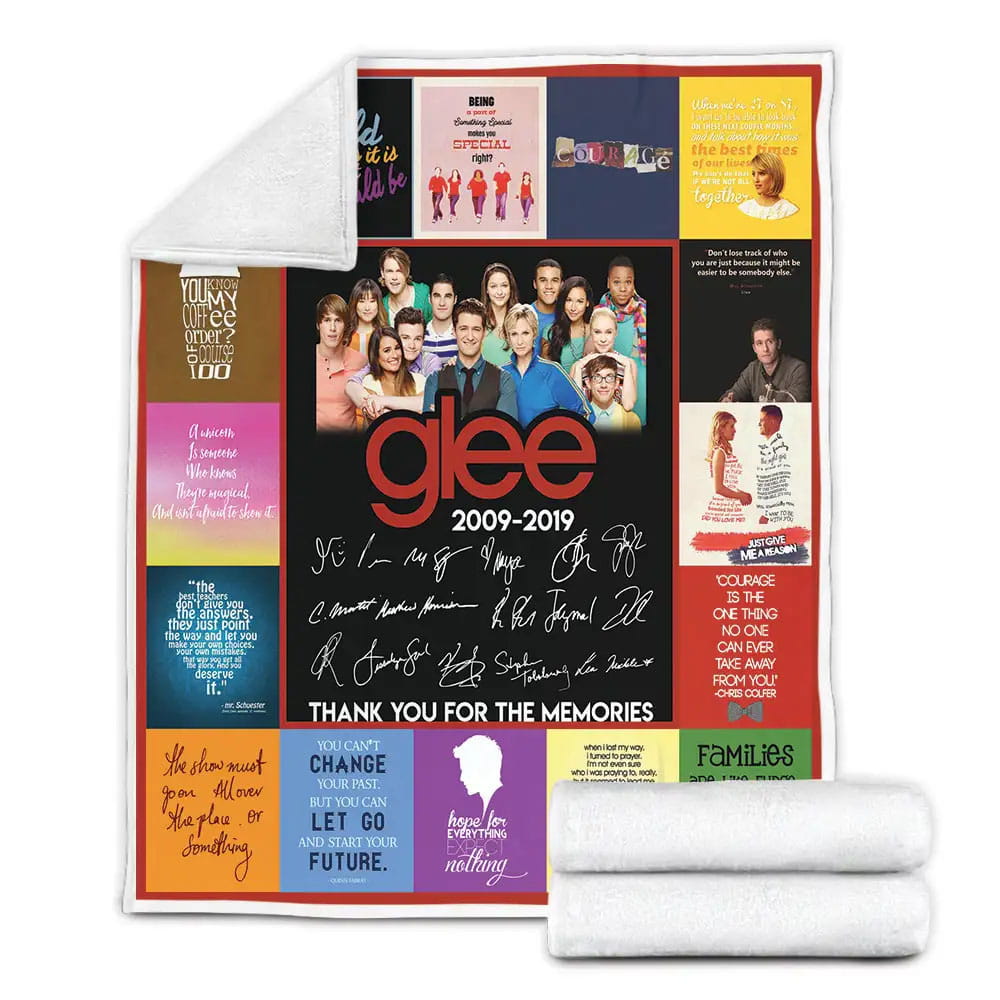 Glee Tv Series Fleece Blanket Gift For Birthday Halloween Christmas