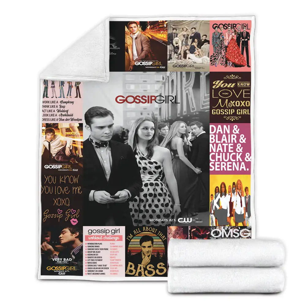 Gossip Girl Fleece Blanket Gift For Mothers Day Fathers Day