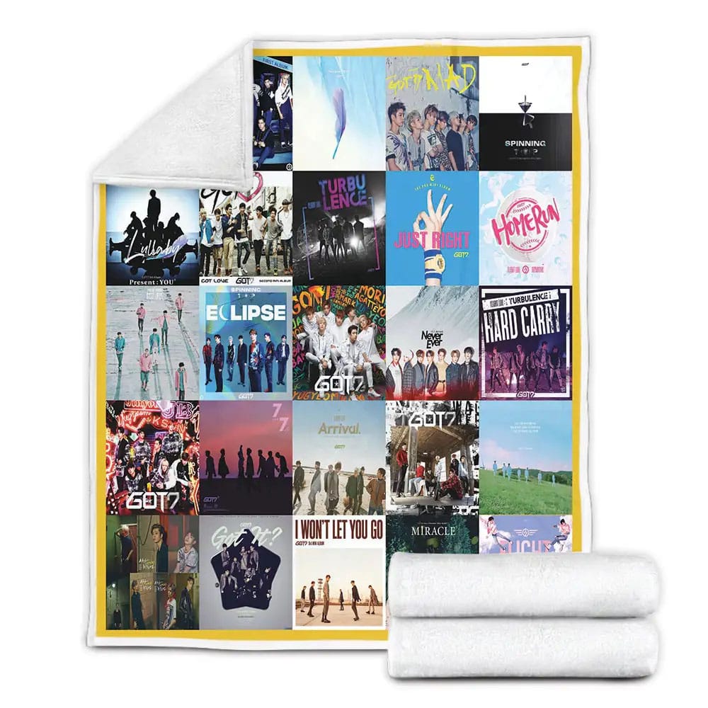 GOT7 Fleece Blanket Gift For Birthday Halloween Christmas