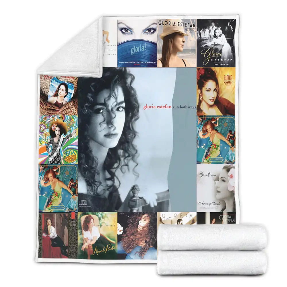 Gloria Estefan Albums Fleece Blanket Gift For Wife Husband