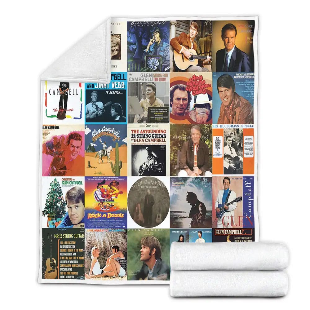Glen Campbell Fleece Blanket Gift For Besties
