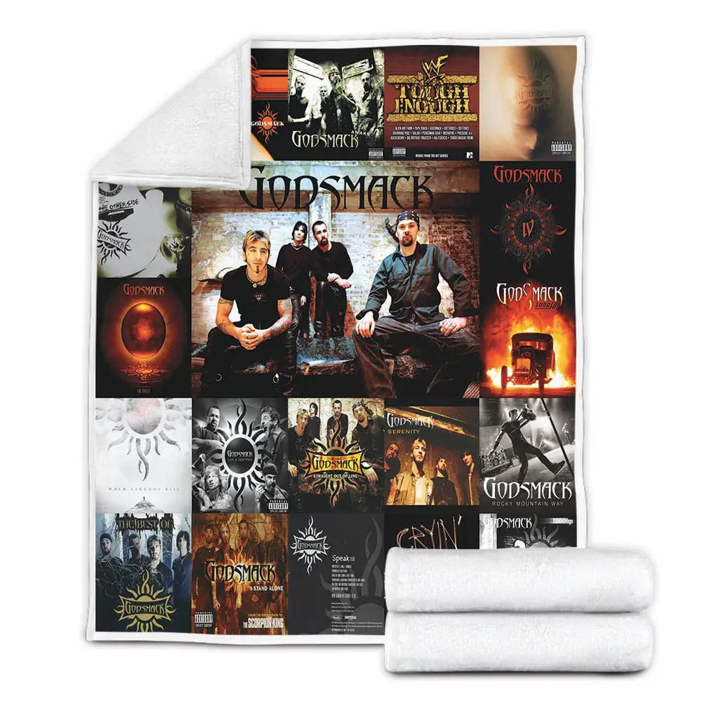 Godsmack Fleece Blanket Gift For Birthday Halloween Christmas