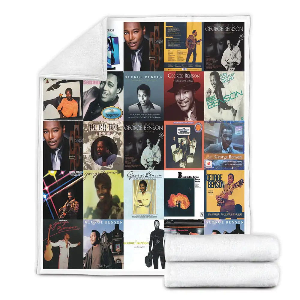 George Benson Fleece Blanket Gift For Mothers Day Fathers Day