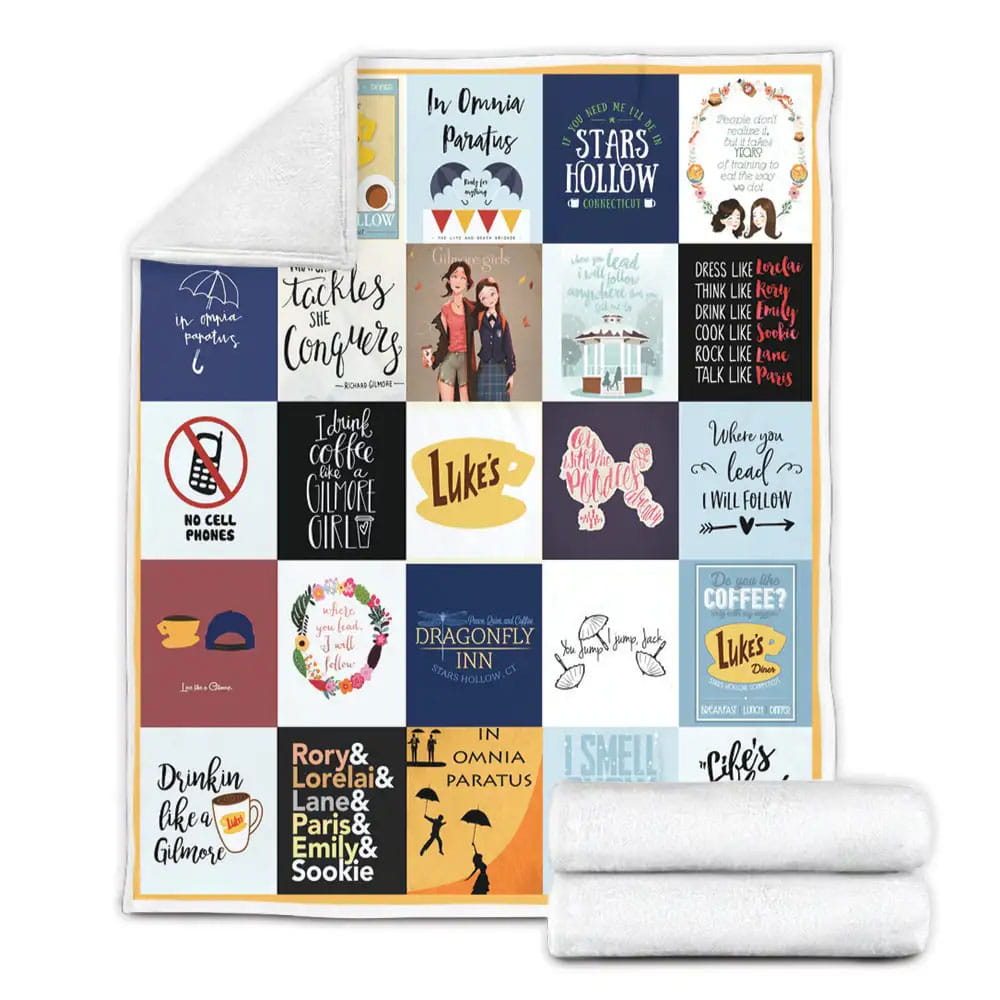 Gilmore Girls Poster Fleece Blanket Gift For Wife Husband