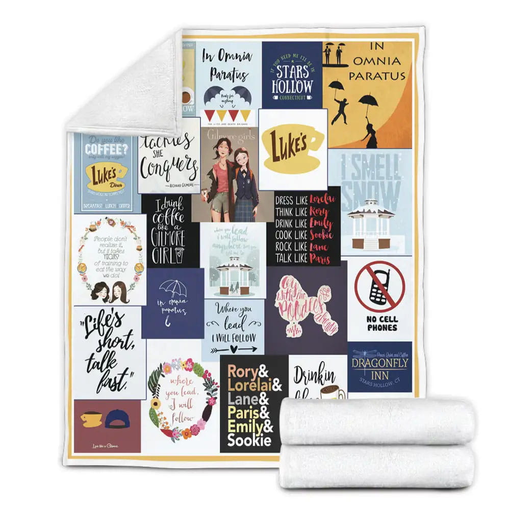 Gilmore Girls Poster Fleece Blanket 