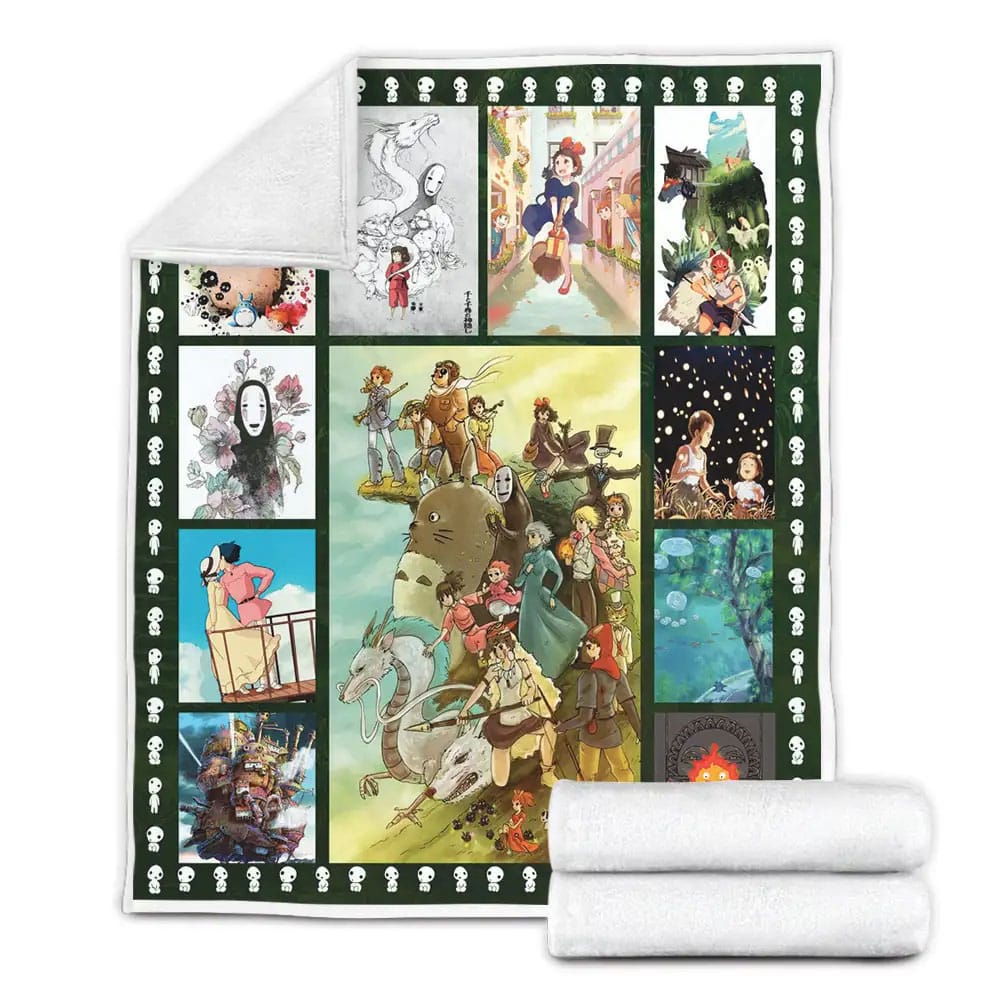 Ghibli Soul Fleece Blanket 
