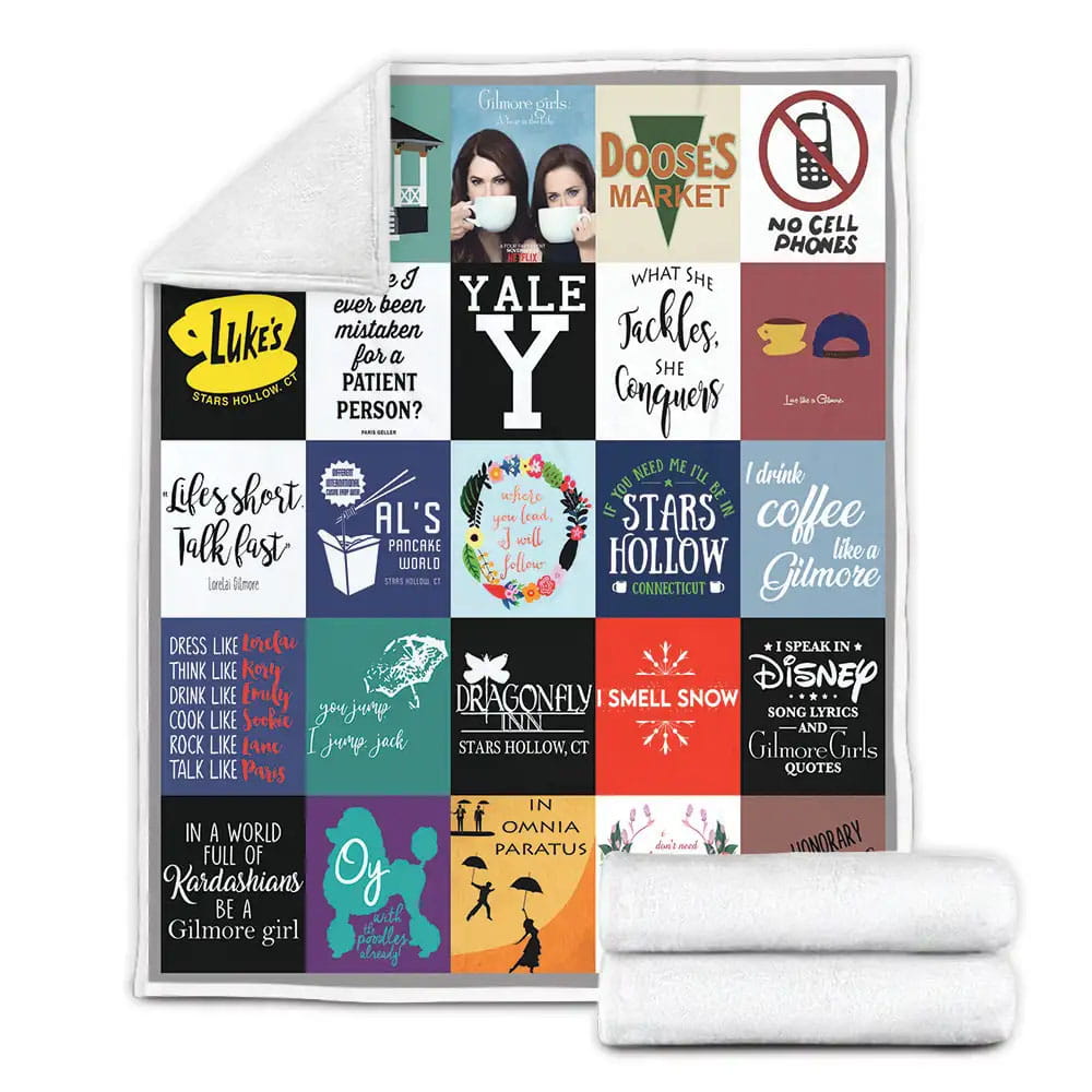 Gilmore Girl Fleece Blanket Gift For Birthday Halloween Christmas