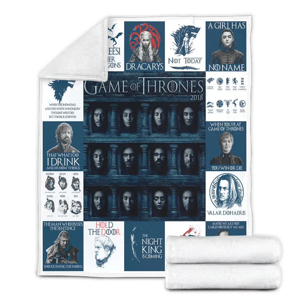 Game Of Thrones Fleece Blanket Gift For Mothers Day Fathers Day
