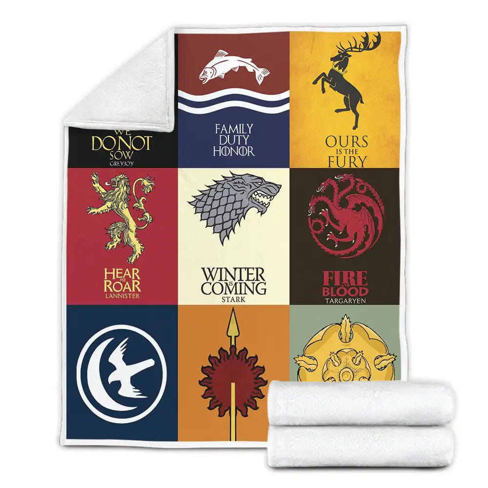 Game Of Thrones Houses Fleece Blanket 