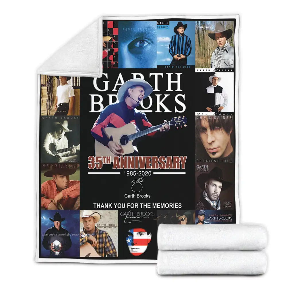 Garth Brooks Fleece Blanket Gift For Wife Husband