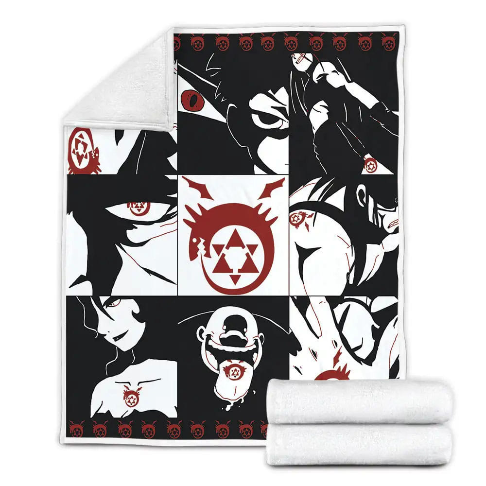 Fullmetal Alchemist Fleece Blanket Gift For Wife Husband