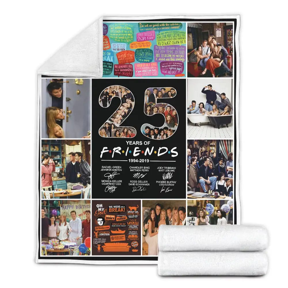 Friends Fleece Blanket Gift For Mothers Day Fathers Day