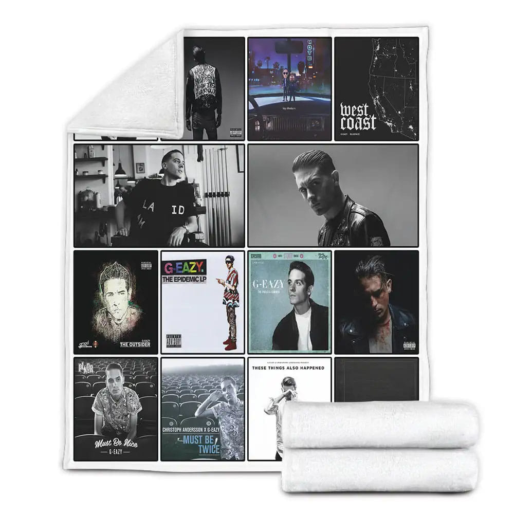 G-Eazy Album Covers Fleece Blanket Gift For Birthday Halloween Christmas
